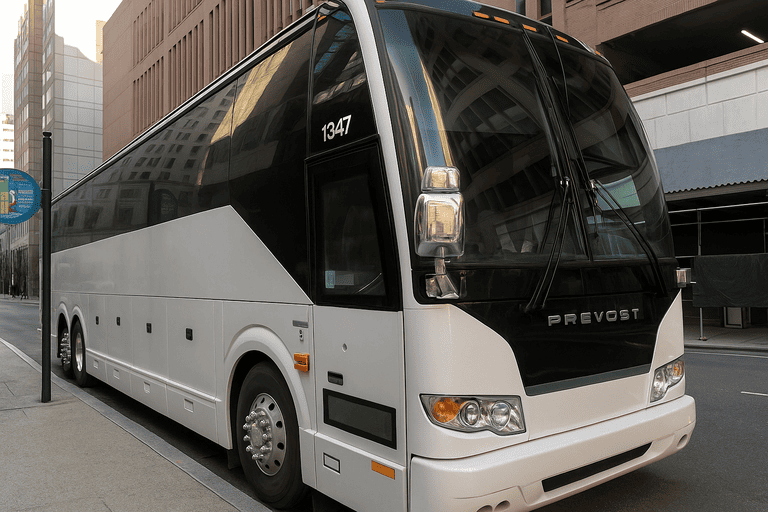 a Charter Bus Rental Lynchburg coach bus